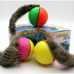 Hareketli Sesli Peluş Toplu Fare Pilli Kedi Oyuncağı 8 CM - DG-12-400