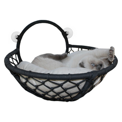 Karamel Pet Vantuzlu Oval Kedi Hamağı Kedi Yatağı 17*46 cm Siyah - KV-VTHMK-SYH
