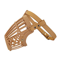 Karamel Pet Plastik Köpek Ağızlığı 10,5 cm-27 cm Bej Medium - KP-PLSTK-AGK-005