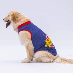 Pawstar Navy Blue Summer Time Büyük T-shirt 6XLarge 55X69X86 CM - 24855-6XL