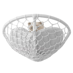 Karamel Pet Vantuzlu Oval Kedi Hamağı Kedi Yatağı 17*46 cm Beyaz - KV-VTHMK-BYZ