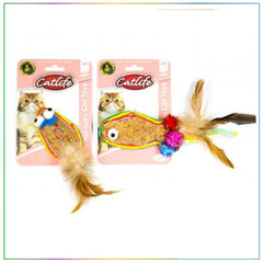 Catlife Meşe Mantarı Kedi Oyuncağı Renkli Püsküllü - 203546
