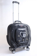 Markapet Prestige Model Tekerlekli Kedi Köpek Taşıma Çantası 42 x 40 x 22 cm Siyah 15 kg - MGN-SYH-PSF001-KCK