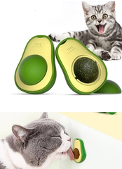 Avokado Şeklinde Catnipli Doğal Kedi Yalama Topu 6 Cm - 11093-2