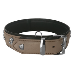 Markapet Taşlı Ve Aynalı Köpek Boyun Tasması 49-55 cm Large Taba - MRKPT-DRAYN-LT