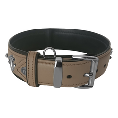 Markapet Taşlı Ve Aynalı Köpek Boyun Tasması 49-55 cm Large Taba - MRKPT-DRAYN-LT
