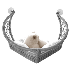 Karamel Pet Vantuzlu Gondol Kedi Hamağı Kedi Yatağı 40*45 cm Gri - KV-VTGNDL-GR