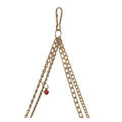 Markapet Zincirli Yataklı Kuş Hamağı Gri Renkte - SF-BL-1416