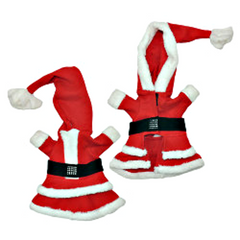 Yılbaşı Noel Baba Kostümü Kapüşonlu XS 20 CM - 258852-XS