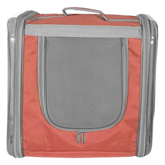 Markapet Çift Cam Kedi Köpek Taşıma Çantası 32x40x42 cm Turuncu - SF-CFTCM-TRNC