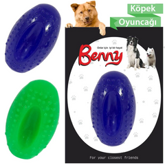Benny Köpek Oyuncağı Sert eips Top 8 x 4.5 cm Çeşitli Renklerde - BNY-1115