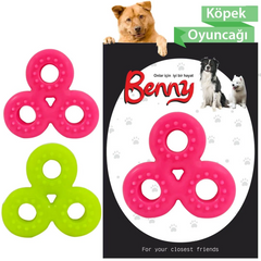 Benny Köpek Oyuncağı Üçlü Halka 9 x 9 cm Çeşitli Renklerde - BNY-1119