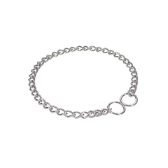 Doggie Eğitim Serisi Boğma Zincirli Köpek Boyun Tasması - 3x45-45 - Stainless - BZT45STAINLESS
