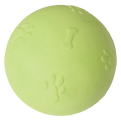 Pati Desenli Termoplastik Sert Köpek Oyun Topu 8 cm Large Sarı - SF-SRTTPLRG-SR