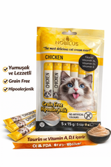 Nobilus Tavuklu Kedi Krema Ödül Maması 5 x 15 gr - 13460