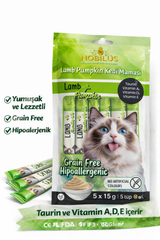 Nobilus Kuzu Etli Kedi Krema Ödül Maması 5 x 15 gr - 13460-3
