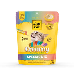 Delibon Krema Kedi Ödül Maması 15g 32 Adet Karışık Çeşit - CREAMY32X15MIXED