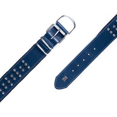 Doggie Ektsra Çivili Köpek Boyun Tasması 5x55-65 cm Mavi - BYT-5012M-MV