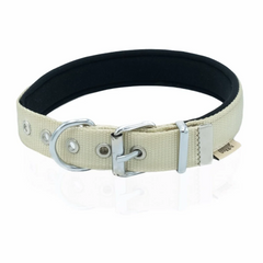 Doggie Softlu Dokuma Köpek Tasması 2,5 cm x 42-50 cm Haki - DSBT-2510-L-HK