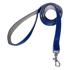 Gezdirme Kayışlı Dokuma Köpek Göğüs Tasma Seti 52*73-110 cm Mavi - KNY-TSMST-LRGMV