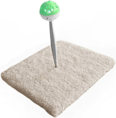 Yaylı Toplu Hacıyatmaz Kedi Aktivite Oyuncağı 16-20 cm Krem Rengi - SF-HCYTMZ-KRM