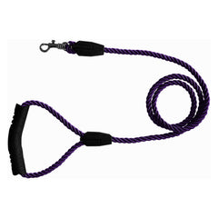 Üçlü Sarmallı Köpek Gezdirme Halatı 1 cm-120 cm Mor - KNY-GZDRMHLT-MR