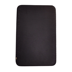 Cattie Kum Toplayıcı Fonksiyonel Kedi Paspası Altıgen 37-50 cm Siyah - HEXMATMBLACK