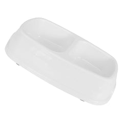 Markapet İkili Plastik Mama Ve Su Kabı 200 + 200 Ml Beyaz - MP-KLSK-2L-BYZ
