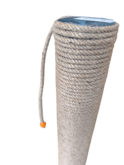 Oval Tabanlı Organik Jut Halat Sargı Kedi Tırmalama Tahtası 40 cm - 12688