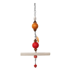 Askılı İri Renkli Boncuklu Ve Tünekli Kuş Oyuncağı 10-20 cm - SF-ASKLTNK-042