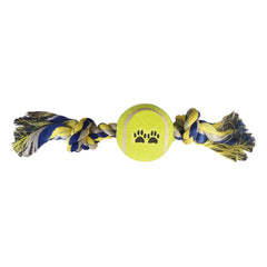 Tenis Toplu Kısa Düğümlü Köpek Diş İpi 7-26 cm Mavi - SF-DISIPKSDGM-MV