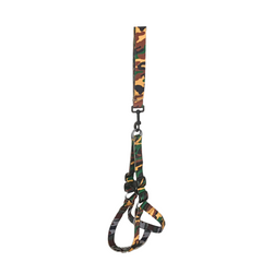 Köpek Göğüs Tasma Seti Dokuma 3 cm*70-90 cm Kamuflaj - SF-DKMSET-KMFLJ