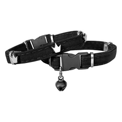 Markapet Kadife Kedi Boyun Tasması King 20-32 cm Siyah - SF-KDFKNG-SYH