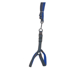 Köpek Göğüs Tasma Seti Dokuma 3.5 cm*70-90 cm Mavi Kot - SF-KTSET-MV