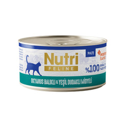 Nutri Feline Okyanus Balıklı ve Midyeli Tahılsız Prebiyotikli Ezme Yetişkin Kedi Konservesi 70gr - K-021
