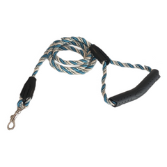 Üçlü Sarmallı Köpek Gezdirme Halatı 1 cm-120 cm Mavi Beyaz - KNY-GZDRMHLT-MVBYZ