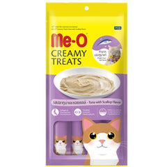 Me-o Creamy Treats Ton Balıklı ve Deniz Taraklı Krem Kedi Ödülü 4 x 15 GR - 5CACH92-1-1573