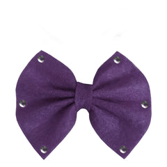 Pullu Keçe Kedi Köpek Tokası Mor 4.5-5.5 cm ( 2 Adet ) - KC0018-PLL-2L