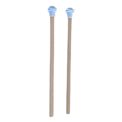 Markapet Doğal Ahşap Kuş Tüneği 1.2 cm-25 cm Standart Mavi (2 Adet) - SF-KSTNK-MV