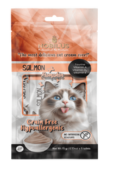 Nobilus Somon Balıklı Kedi Krema Ödül Maması 5 x 15 gr - 13460-5
