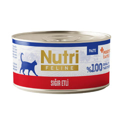 Nutri Feline Sığır Etli Tahılsız Kedi Konservesi 70 Gr - K-015