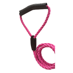 Üçlü Sarmallı Köpek Gezdirme Halatı 1 cm-120 cm Pembe - KNY-GZDRMHLT-PMB