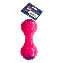 Playfull Aktivite Sesli ve Işıklı Köpek Oyuncak Dumbel 5x15 cm Pembe - PF-4008-PMB