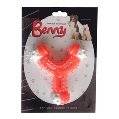 Benny Diş Kaşıma Köpek Oyuncağı Çatal 11 cm Turuncu - BNY-1121-TRNC