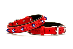Doggie Nazar Boncuklu Küçük Köpek Boyun Tasması 2,0x45 cm Small - SBT-2023-M-K