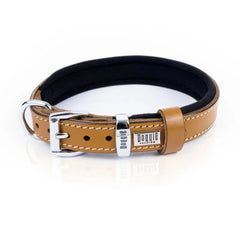 Doggie El Yapımı Konforlu Deri Köpek Tasması 2x30-35 cm Kahverengi - FCBT-2010S-CAMEL