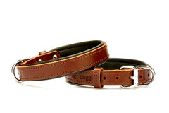 Doggie El Yapımı Konforlu Deri Köpek Tasması 2x35-40 cm Kahverengi - SBT-2010M-KHV-3