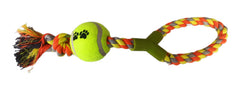Düğümlü Y Şekilli Tenis Toplu Köpek Oyuncağı 7-37 cm Sarı - SF-DISIPDGMY-SR