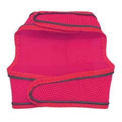Çift Kilitli Sportif Kedi Köpek Göğüs Tasma Seti 30-38 cm Small Pembe - SF-SPRTFST-SPMB