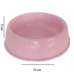 Markapet Kedi Köpek Plastik Mama Ve Su Kabı 20 cm - 200 ml Pembe - SF-PLSTKMK-PMB